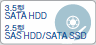 3.5^SATA HDD 2.5^SAS HDD/SATA SSD